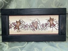 BLESS THIS HOME WITH LOVE AND LAUGHTER WOOD RUSTIC WALL HANGING 14.5  x 7.5  