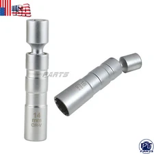 14/16MM Car Spark Plug Socket Wrench Short Magnetic 3/8'' Drive Removal Tool US