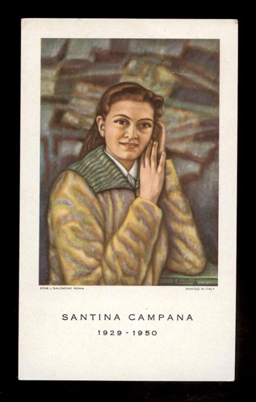 santino holy card S.D. SANTINA CAMPANA eBay