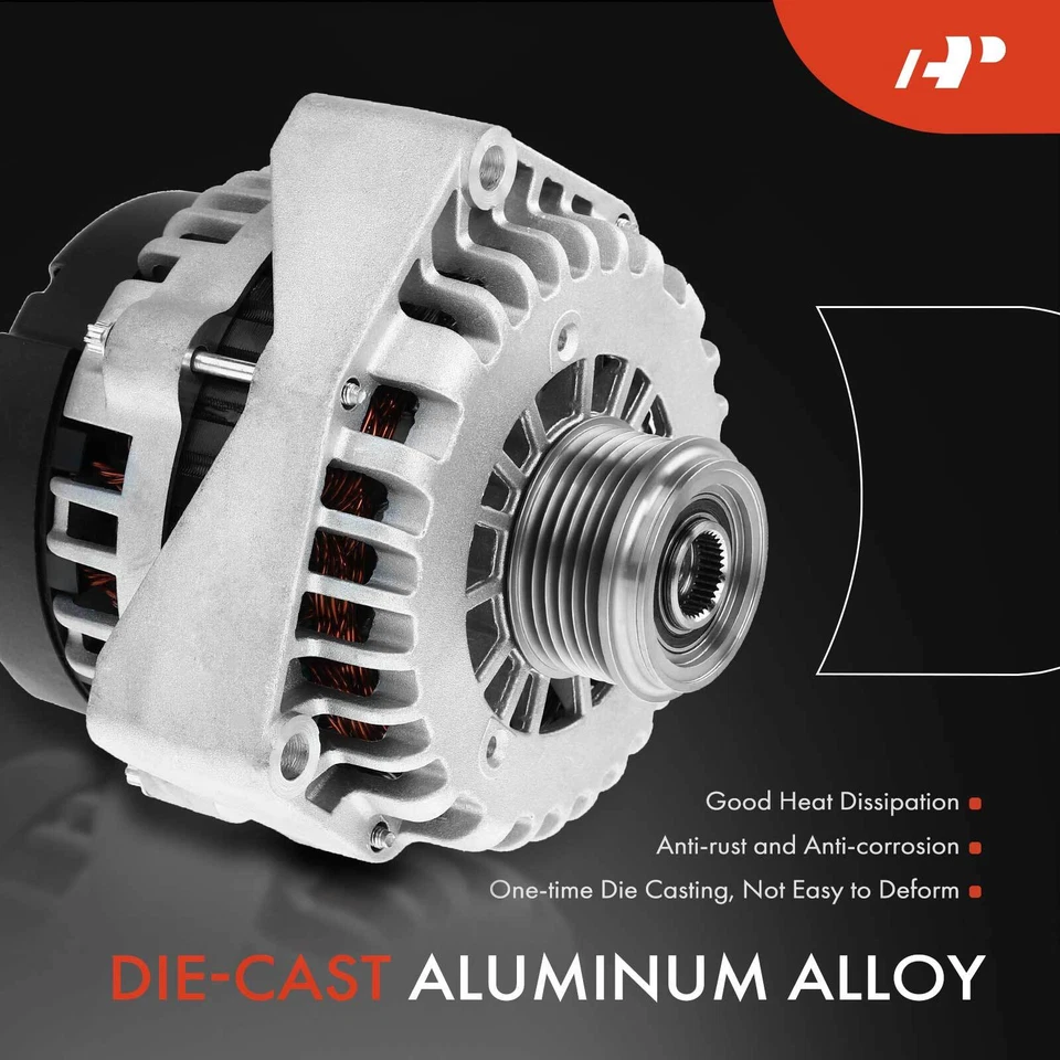 Alternator for Chevrolet Silverado 2500 3500 HD GMC Sierra 2500 3500 HD V8 6.6L - Image 4 of 4