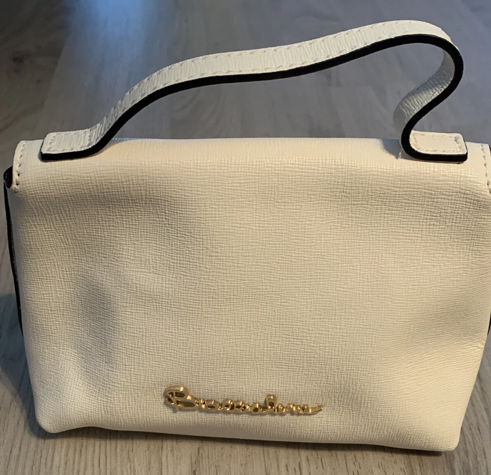 Bolso de Mano Braccialini Firenze *Cuero Blanco Rosa* Foto 4 de 4