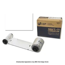IDP 659390 Clear Patch Laminate - 250 Prints, Compatible with SMART-51L Printer