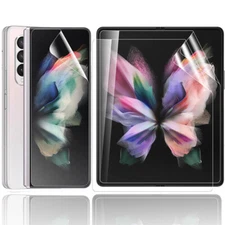 For Samsung Galaxy Z Fold 5 5G 4 3 5G Front Inner Back Hydrogel Screen Protector