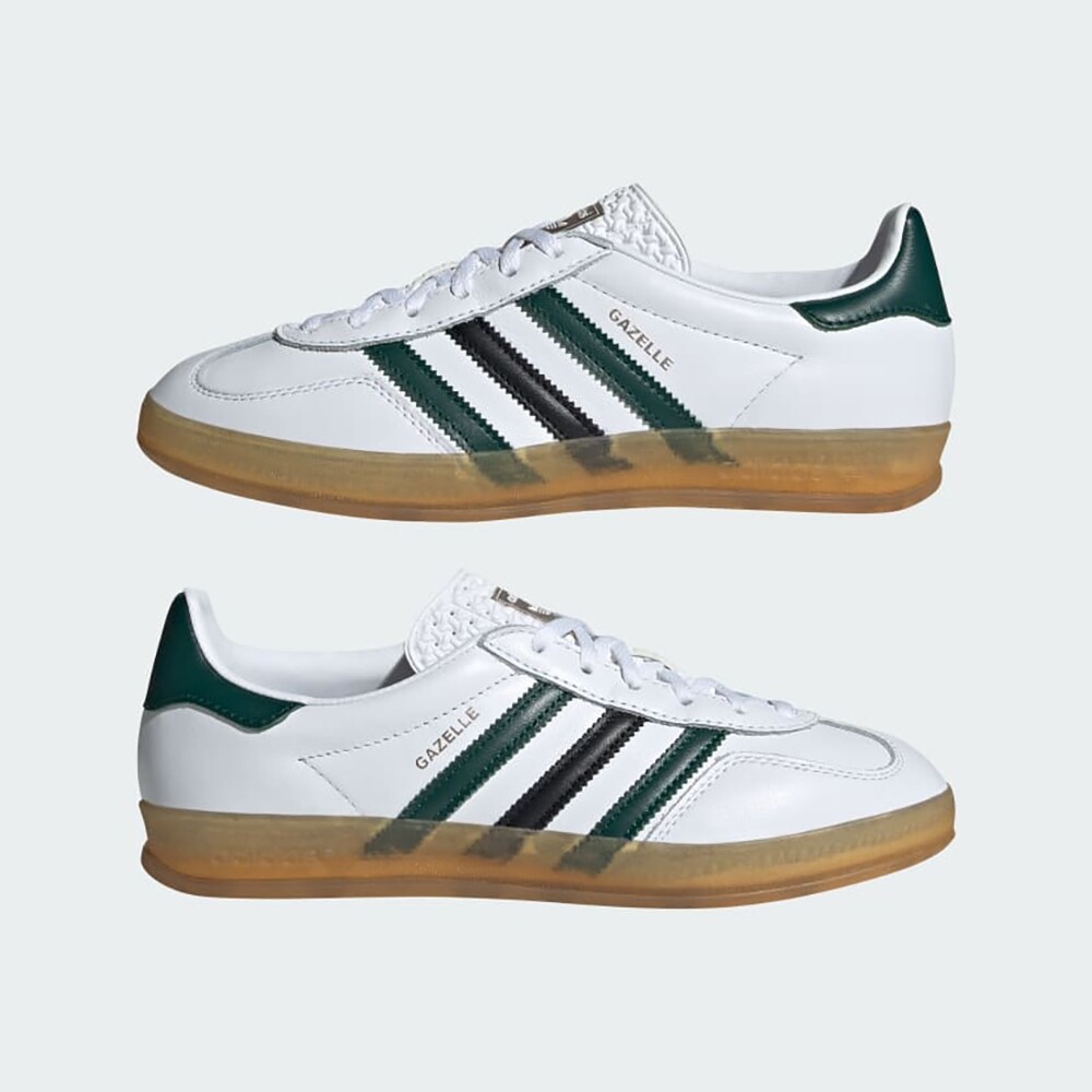 ★adidas★ Gazelle Indoor W White Green IE2957 ADIDAS GAZELLE INDOOR WHITE/GREEN/BLACK SIZES 5.5 6 6.5 8.5