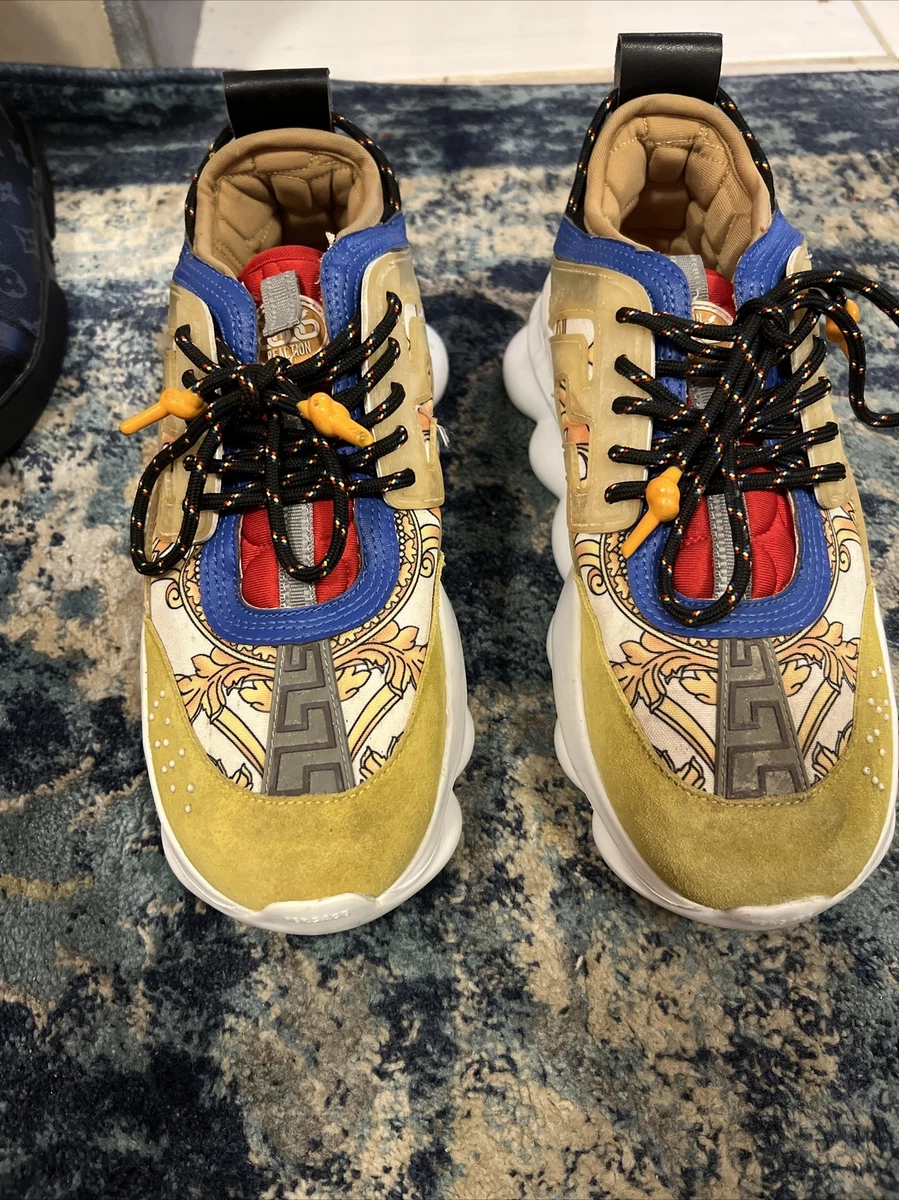 VERSACE - Chain Reaction Red White Blue & Yellow size 11 USA