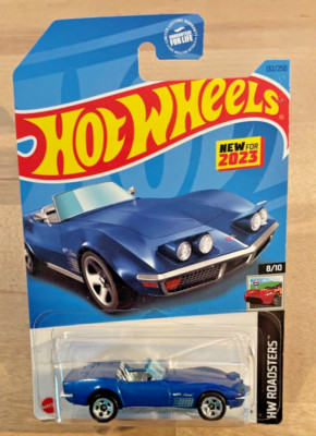 Hot Wheels  72 Stingray Convertible #132 HW  23 Roadsters 8/10 Blue VHTF!