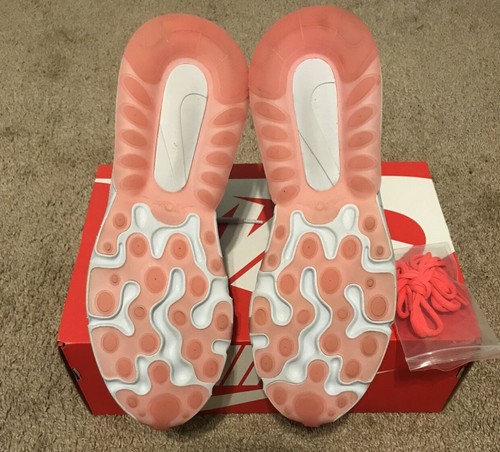 NIKE AIR MAX 270 REACT SP WHITE/WHITE-FLASH CRIMSON MEN SHOE SIZE 11 - Picture 3 of 5