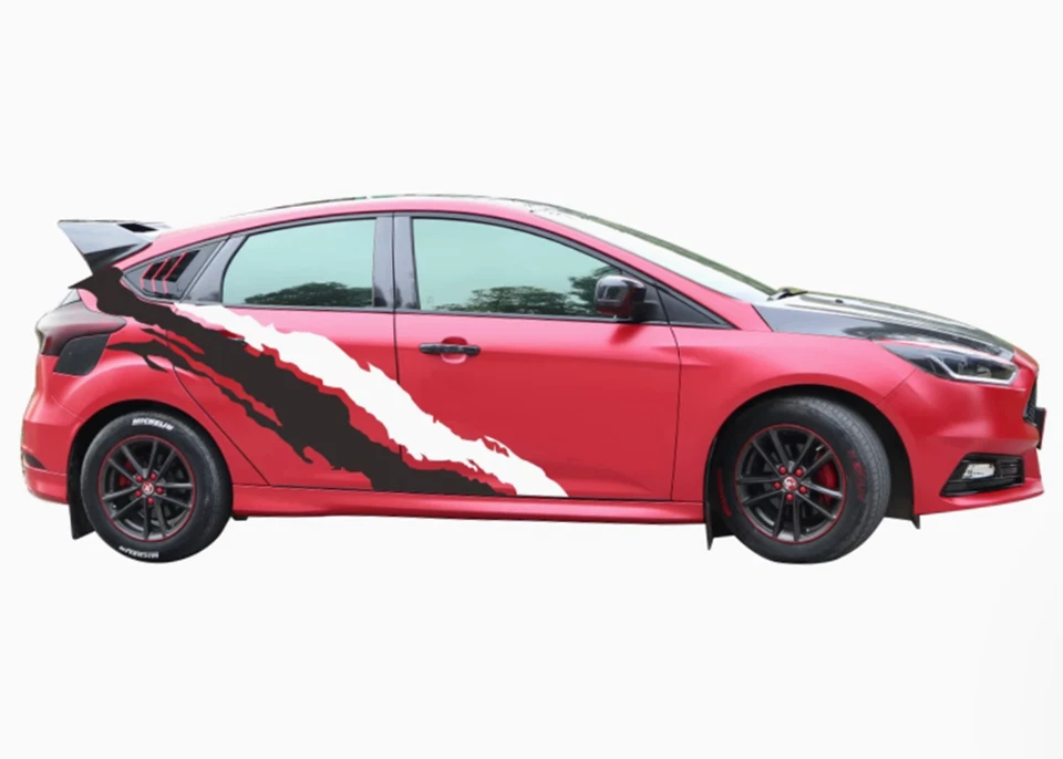 Kit de pegatinas gráficas a rayas para salpicaduras de barro para calcomanías de puertas laterales Honda Civic Accord Foto 2 de 4