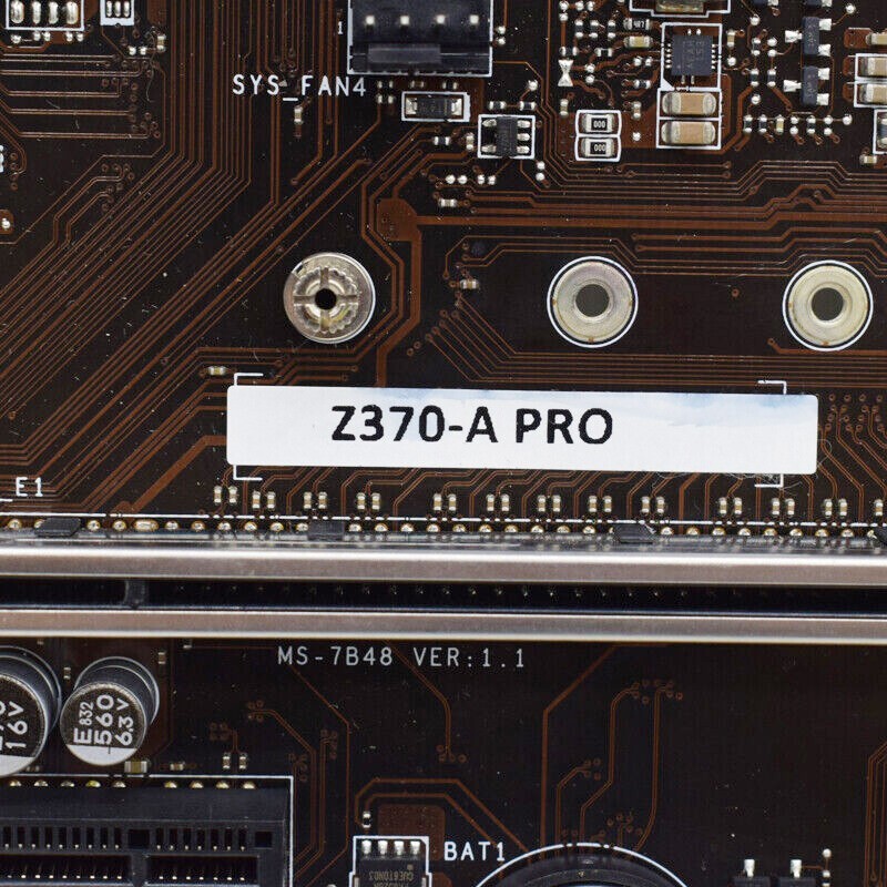 MSI Z370-A PRO Motherboard ATX Intel Z370 LGA1151 DDR4 64GB MSI Z370-A PRO Motherboard ATX Intel Z370 LGA1151 DDR4 64GB