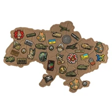 Ukraine Military Army patch PANEL FOR PATCHES MAP OF UKRAINE