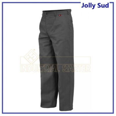 Pantalone da Lavoro Grigio per Uomo in Cotone Estivo Leggero Comodo con  Tasche