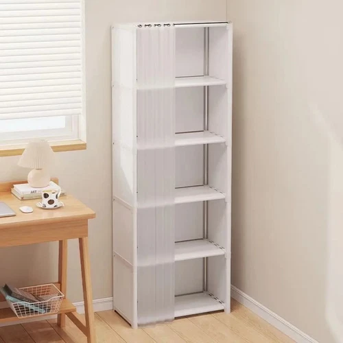 6 Tier Wardrobe Clothes Storage Rack Organizer Dustproof Bookshelf Cabinet Shelf - Picture 6 of 12
