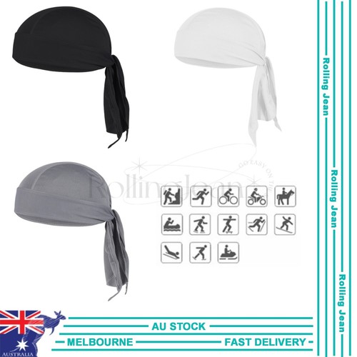 Durag Bandanna Cap Cycling Head Wraps Skull Cap Scarves Caps Motorcycle