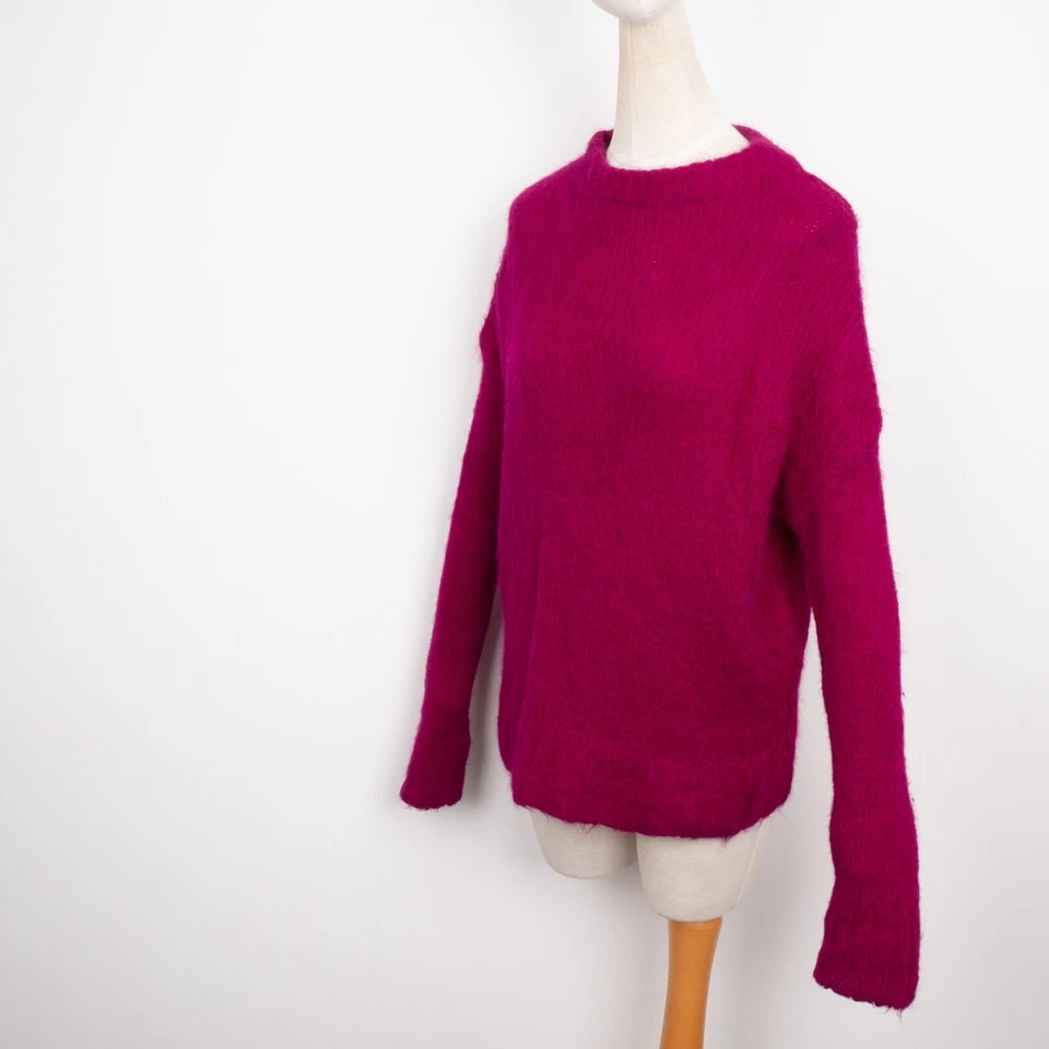 TOAST CAKBU Women's SURI ALPACA & Merino Wool Pink Knit Jumper Sweater Size: S-M - Image 3 of 4