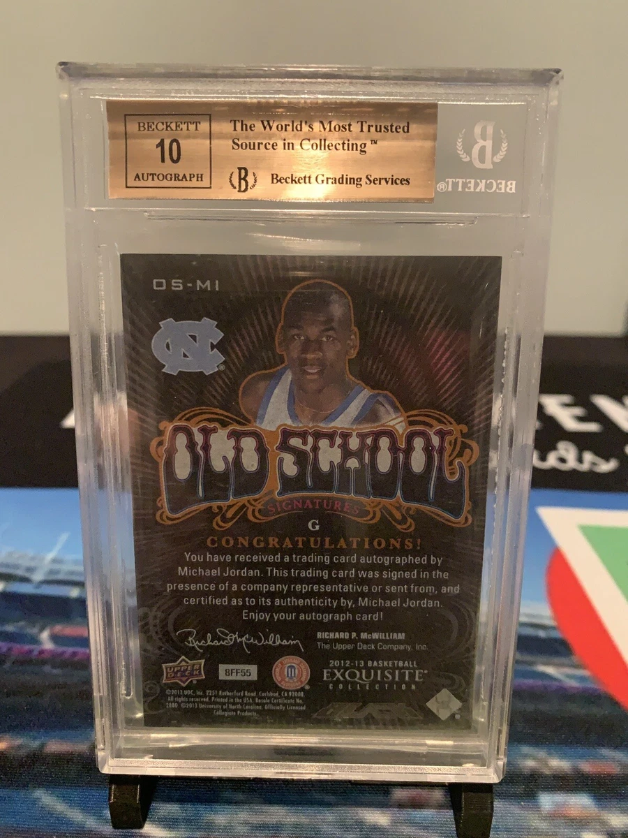 2012-13 Upper Deck Exquisite Collection Black #/75 Michael Jordan Auto BGS 9.5