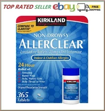 Kirkland Signature Non-Drowsy AllerClear Antihistamine 10mg, 365 Tablets