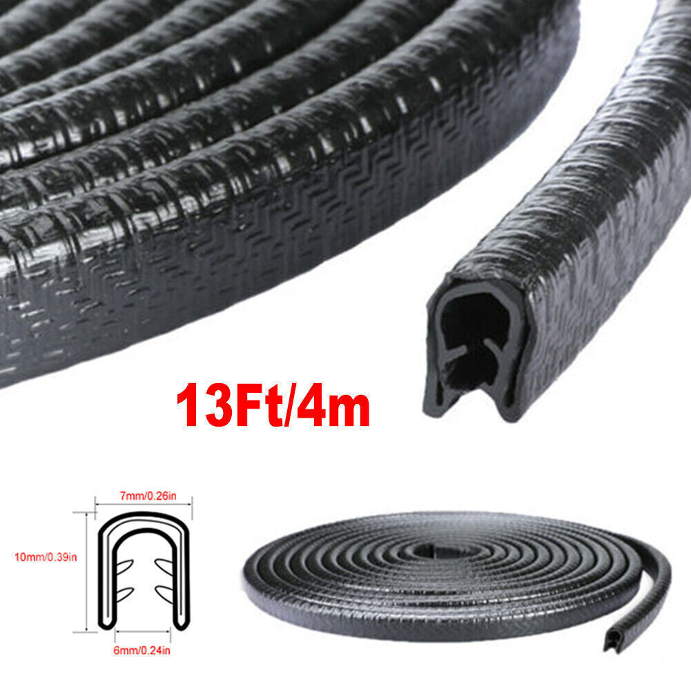 4M Car Door Edge Guard Trim Molding Rubber Seal Strip Scratch Protector