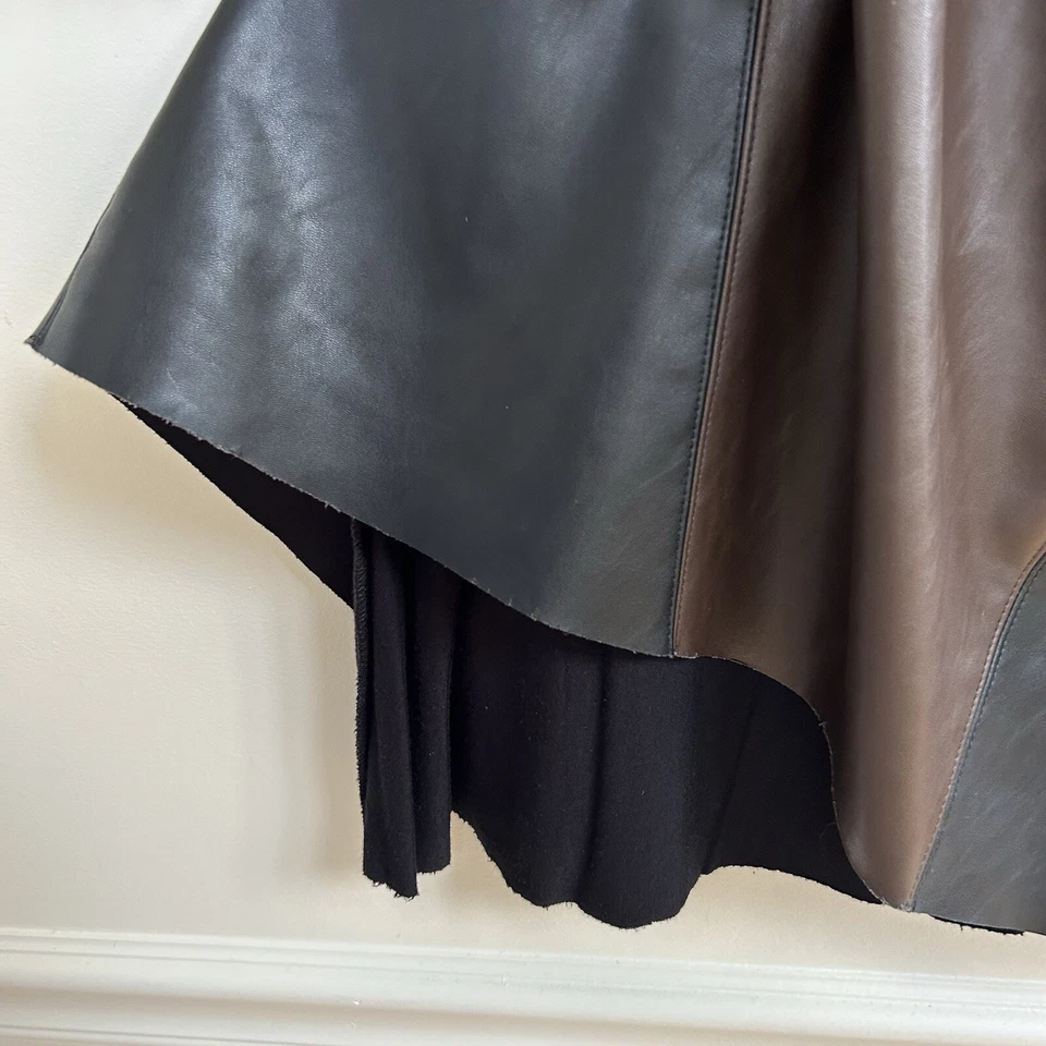 Bailey 44 Mixed Media Drop Waist Leather Skirt  Mini Dress Size Small - Image 3 of 4
