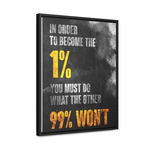 Motivational Wall Art Canvas, Inspiring Quote for Home Office, Gallery Wraps, - Picture 7 of 13