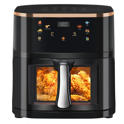 Heißluftfritteuse 9L XXL Airfryer Heißluftofen Heißluft Ofen Digitale Friteuse