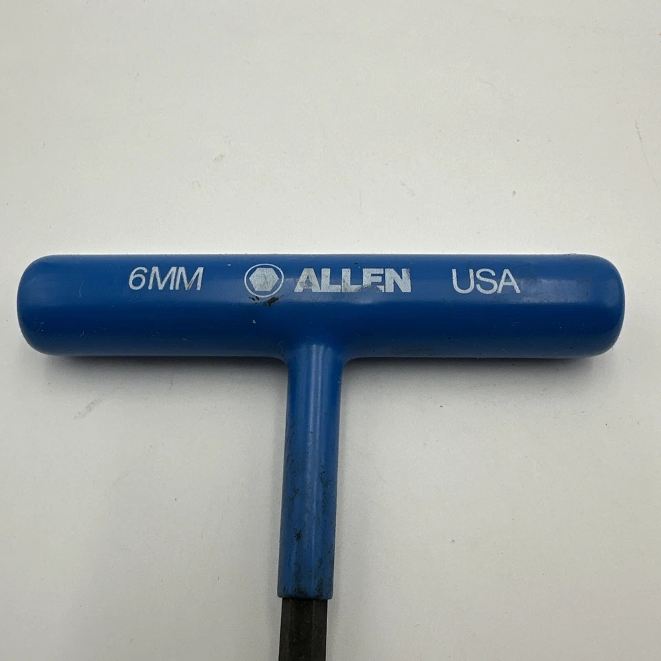Vintage Allen T-Handle Allen Wrench 6mm Blue Handle - Image 2 of 4