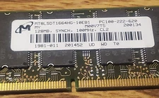MT8LSDT1664HG-10EB1 Micron Laptop Memory MT8LSDT1664HG-10EB1 Pc100-222-620 128Mb