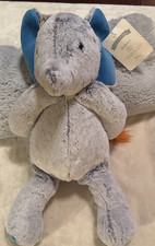 Pottery Barn Baby Blue Elephant Plush Stuffed Animal Nursery 18"