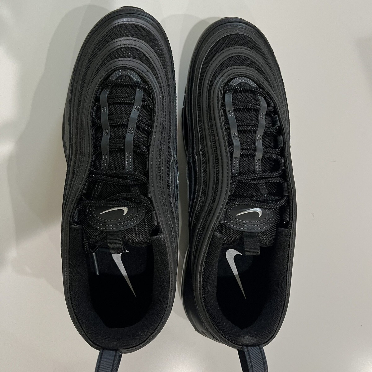 Size 12.5 - Nike Air Max 97 Black Terry Cloth for sale 