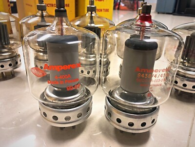 Amperex 4-400A NOS NIB Mint, working perfectly, Matched Pair