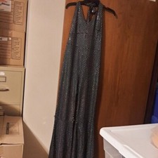 NEW  Disco Outfit 70s 80s Sparkling Flare Jumpsuit Party Costume Size 2XL