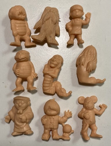 Vintage Japan Lucky Yuckies Mini Miniature 2” Rubber Toy Micro Figure Lot Kitaro