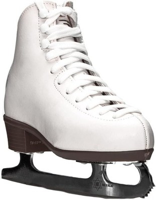 NEW Risport Laser Womens Girls Figure Skating Shoes - White Size 6 US Ice Skates