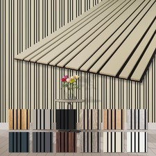 HEXIM Pannelli Acustici MDF Mila 2780 x 600 mm Rivestimento Parete vari colori