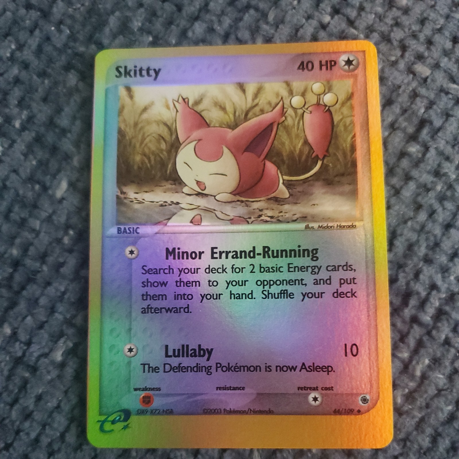 Pokemon TCG Skitty 44/109 EX Ruby & Sapphire Reverse Holo Uncommon Near Mint