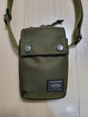 #ad PORTER UNIT SHOULDER BAG 784 05466 Khaki Green Olive Yoshida Used Near Mint t46 $245.99