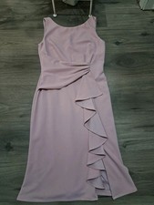 NWOT Betsy  Adam Women's Sleeveless Ruffle-Detail Dress Rose Pink, Sz 8