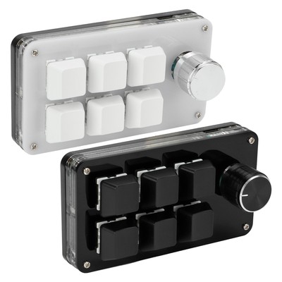 One Handed Mechanical Keyboard Multifunction 6 Key Mini Gaming Keypad Shortcu CB