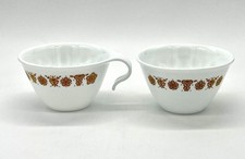 Vintage Corelle Butterfly Gold Creamer & Open Sugar Set 1970s White & Yellow