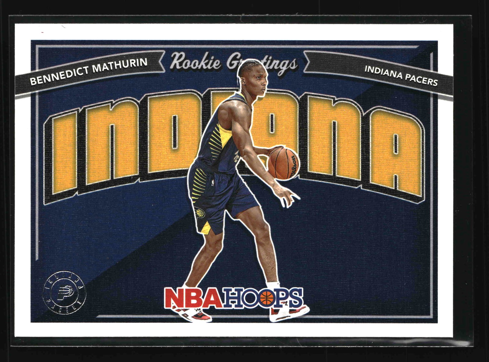 2022-23 Hoops - Rookie Greetings - #6 Bennedict Mathurin