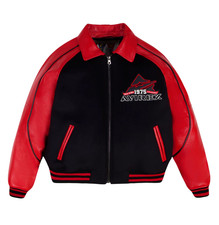 AVIREX UNISEX LEATHER AND WOOL JACKET ADULT, ...