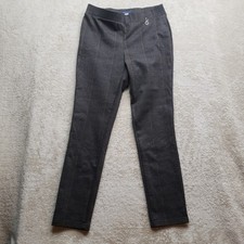 Tommy Hilfiger Brown Plaid Slim Fit Ankle Pants Career Casual Womens Size 8