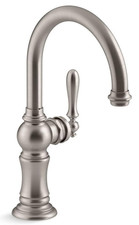 Kohler K-99264-VS Artifacts Single Hole Bar  Prep Sink Faucet, Stainless