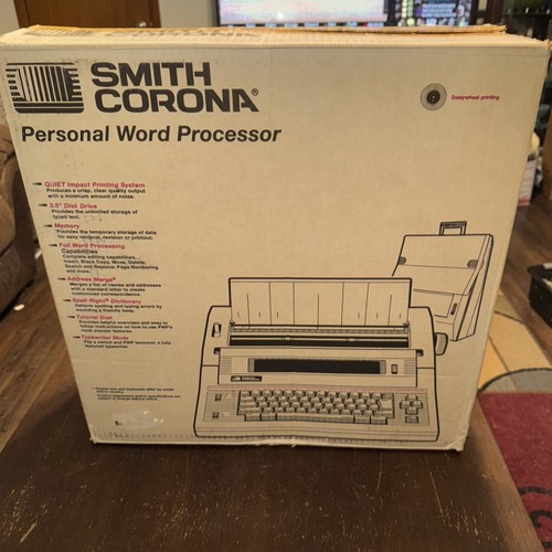 Smith Corona PWP 365 DS Personal Word Processor W/ Floppy Disk Drive Manuels Box - Picture 12 of 12