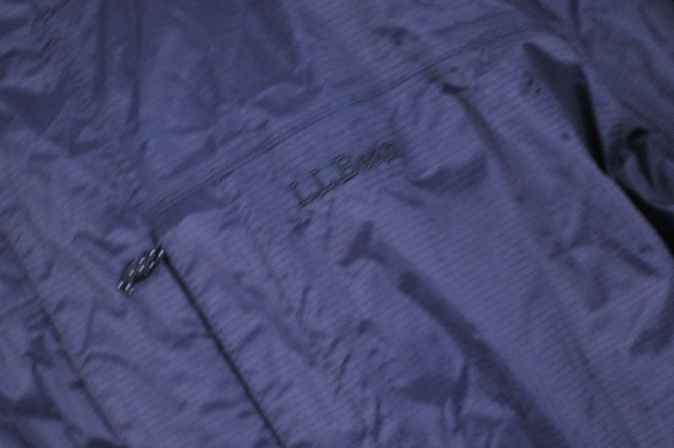 LL Bean Nylon Fleece-Lined Hooded Wind/Water-Resist Stadium Coat Black Men's XL - Image 2 of 4