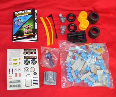 Vintage Fisher Price Construx 6026 Super Bomber Vehicle w/Figure Sealed Baggie
