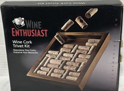 Wine Enthusiast Wine Cork Trivet Kit - Eco Friendly - Repurpose Your Corks - New
