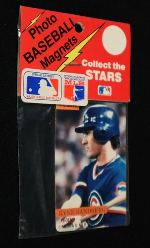 Ryne Sandberg Chicago Cub 1989 Sealed MLB Phoenix Ind Photo Baseball Card Magnet