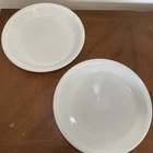 Pair Vintage PYREX 9" White Milk Glass Pie Pan #209 Baking Dish