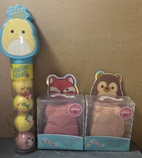 Squishmallows Bath Bombs Lot Of 3- 2 Surprise Charm Bath Bombs And Tube