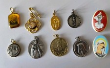 LOTTO ROSARI MEDAGLIE SPILLE RELIGIOSE
